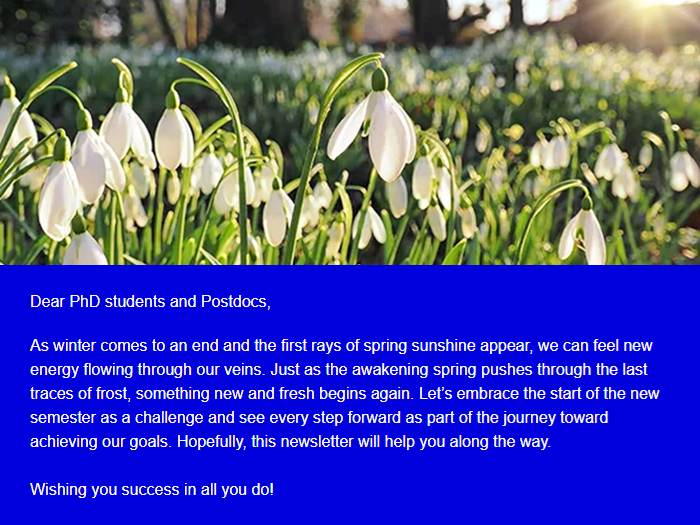 Newsletter for PhD students and Postdocs of the Faculty of Science MU 2/2025